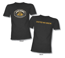 "United We Brew" Women's T-shirt (Black Frost) Medium